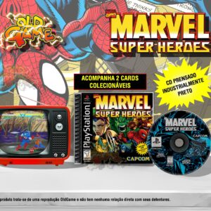MARVEL SUPER HEROES - C/ MIDIA PRETA - PSONE - PRÉ-VENDA