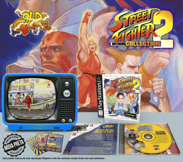 SLUS-00746 - STREET FIGHTER COLLECTION 2 - psone STREET FIGHTER COLLECTION 2 - C/ MIDIA PRETA - PSONE - Imagem 1