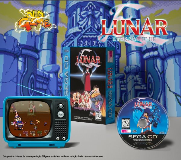 T-127045 - LUNAR ETERNAL BLUE - SEGA CD LUNAR ETERNAL BLUE- SEGA CD - Imagem 1
